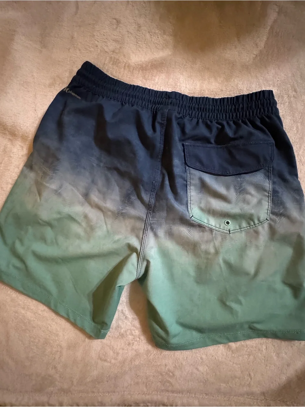 Hurley Ombre Navy to Seafoam Men's Swim Board Shorts